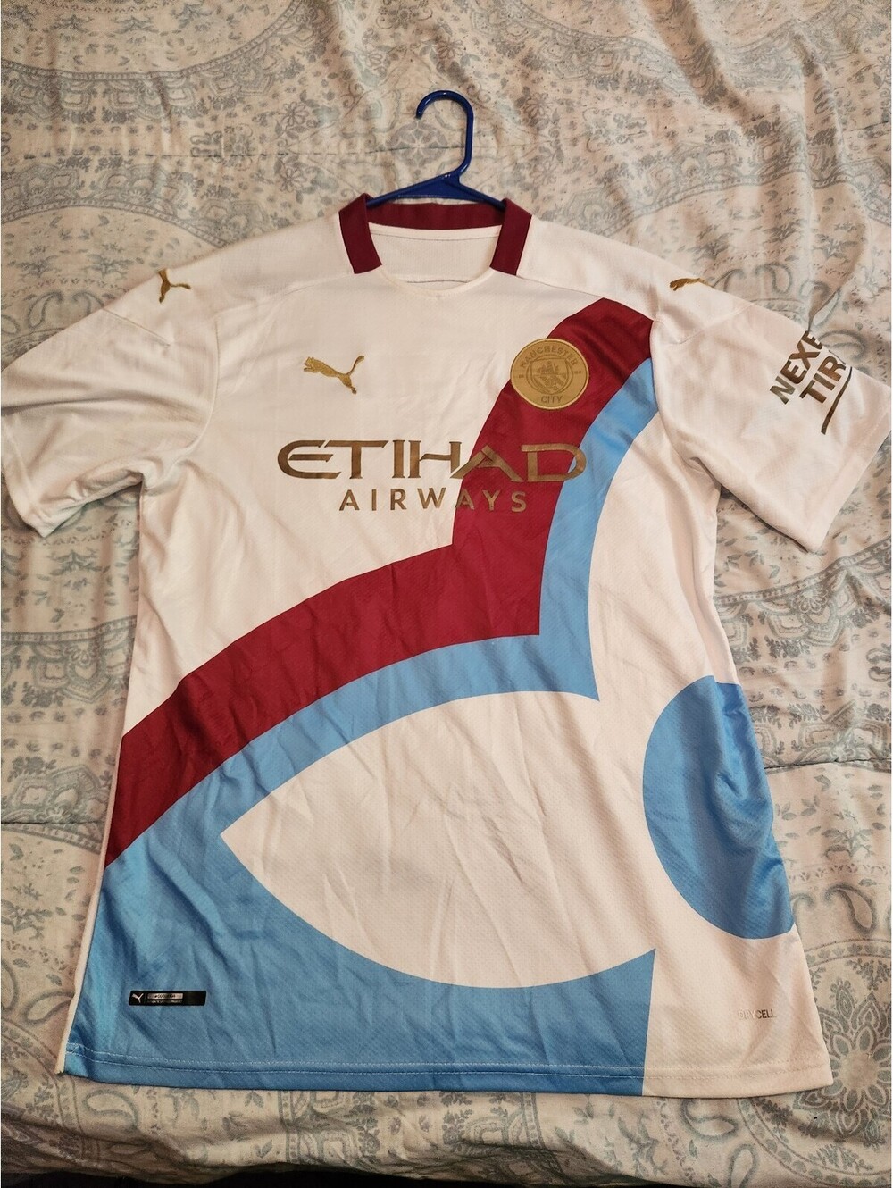 Manchester City Special Edition England Concept Soccer Jersey Size XL
